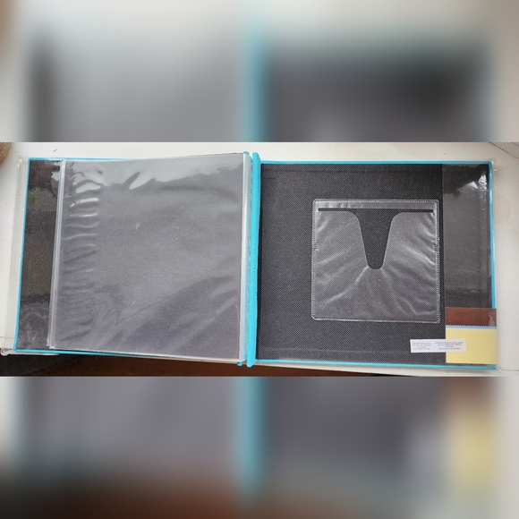 Recollections Office Recollections Scrapbook Album 8x8 Turquoise Blue Fabric Photo Cover